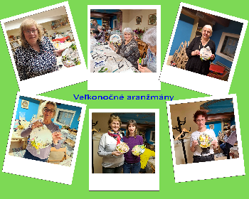 Veľkonočné aranžmány v kruhu
